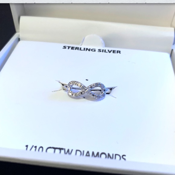 Sterling Silver with Diamond accent rings - $60 each - Picture 6 of 6